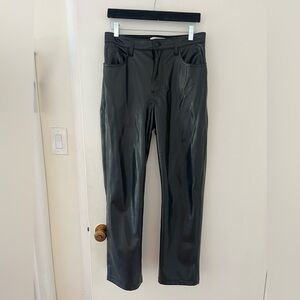 Vegan Leather 90’s Straight Ultra High Rise